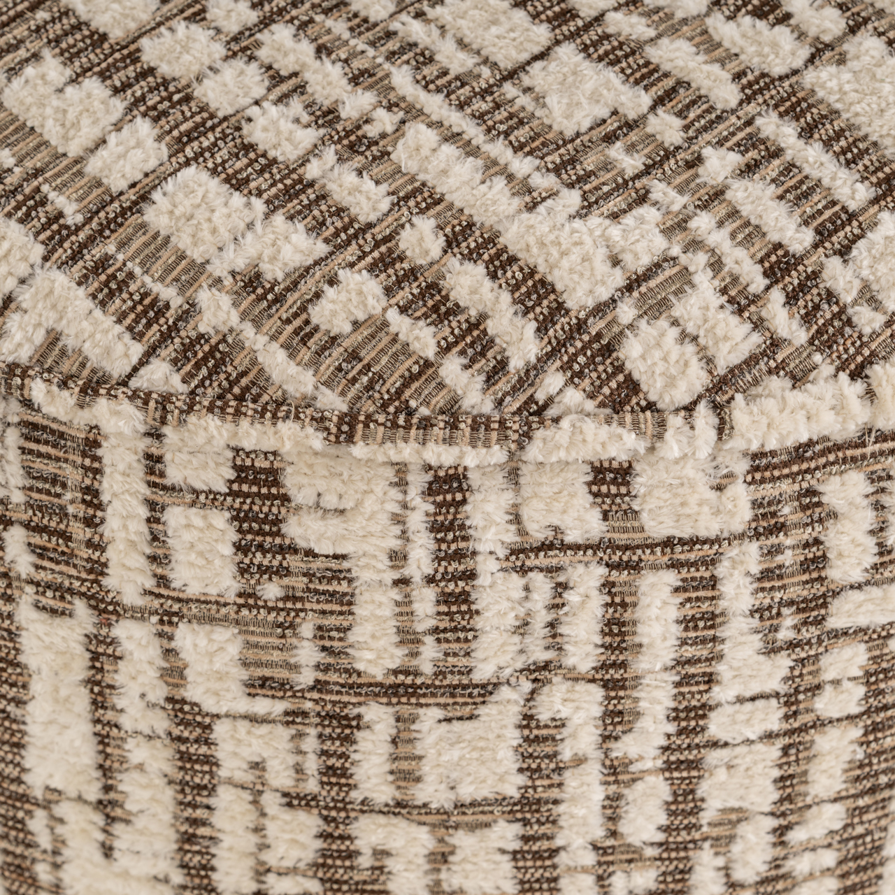 Richmond Interiors Poef & Voetenbank Lexie cream 70Ø