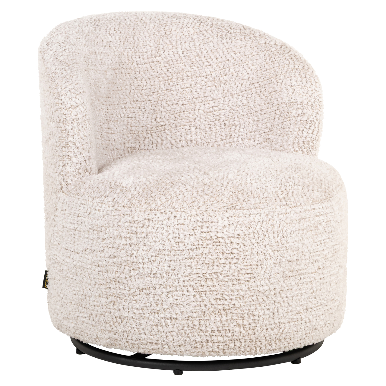Richmond Interiors Lounge stoel Jackie lovely cream swivel kids