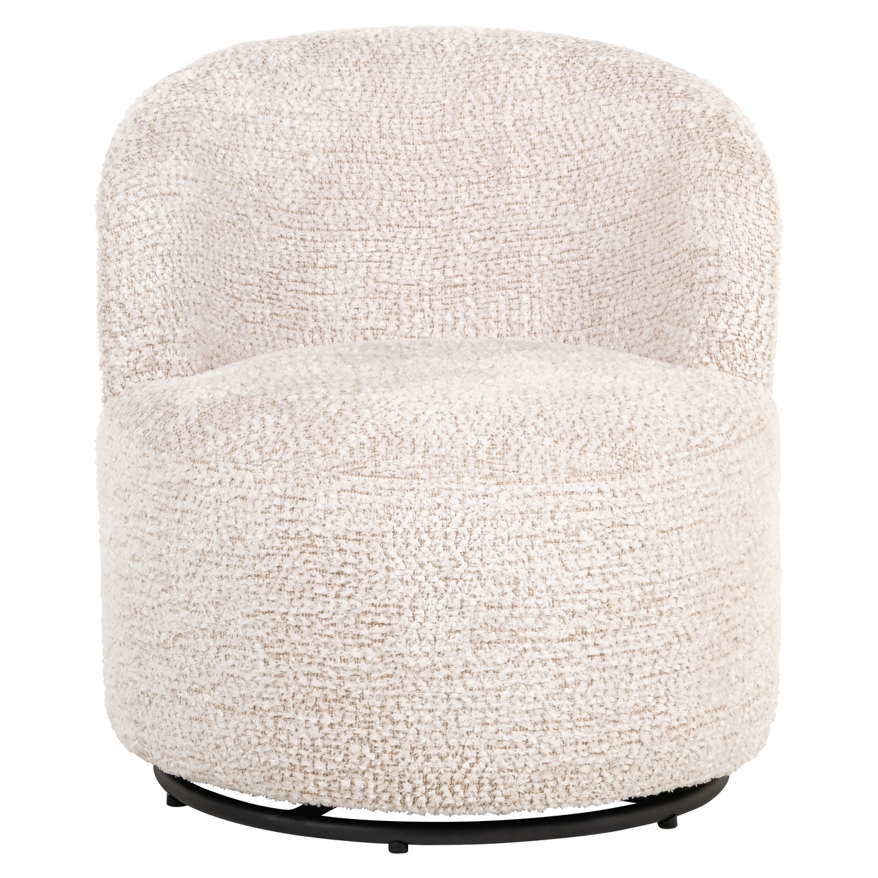 Richmond Interiors Lounge stoel Jackie lovely cream swivel kids