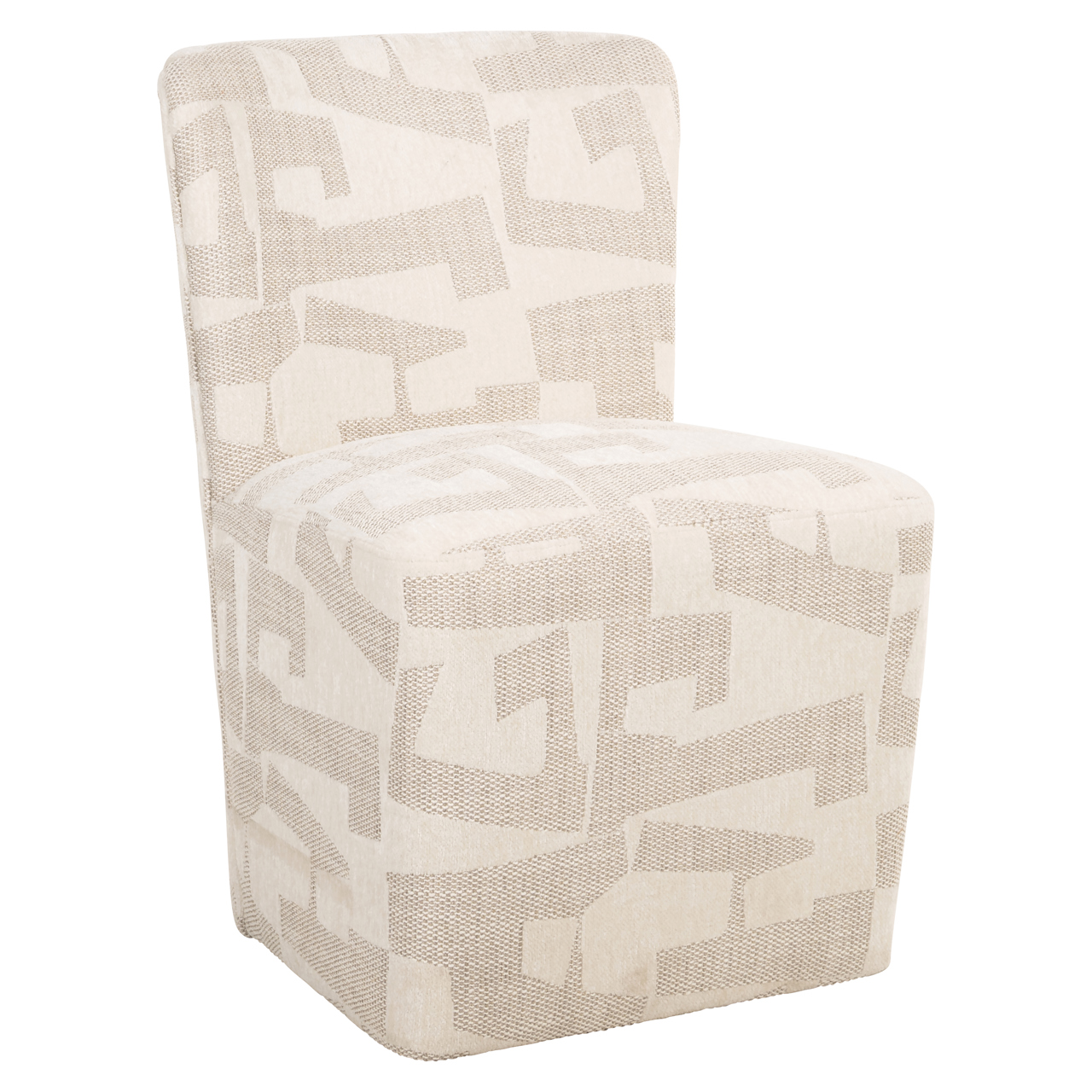 Richmond Interiors Eetkamerstoel Lorain beige graffic on wheels