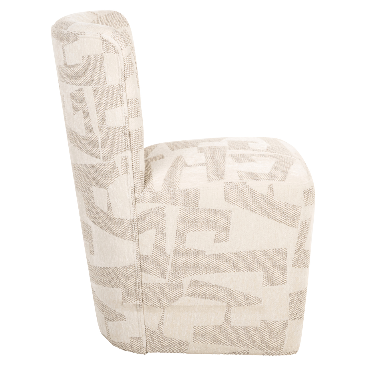Richmond Interiors Eetkamerstoel Lorain beige graffic on wheels