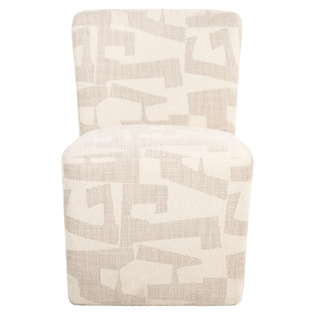 Richmond Interiors Eetkamerstoel Lorain beige graffic on wheels