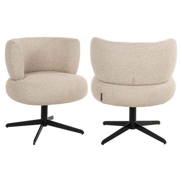 Richmond Interiors Eetkamerstoel Alexis biscotti swivel