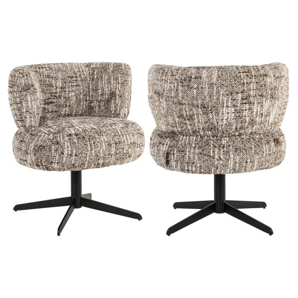 Richmond Interiors Eetkamerstoel Alexis brown omara swivel