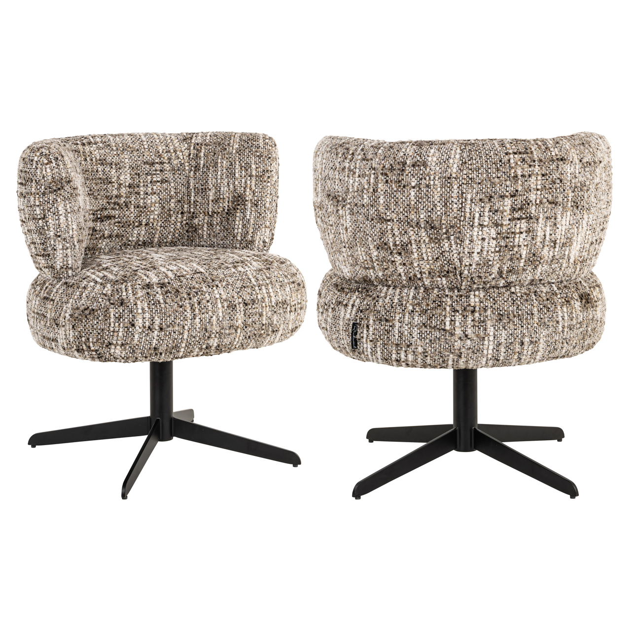 Richmond Interiors Eetkamerstoel Alexis brown omara swivel