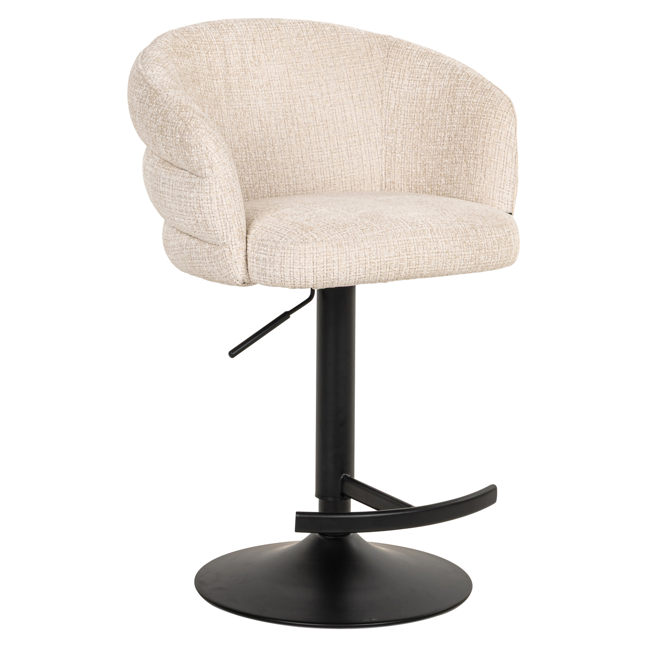Richmond Interiors Barstoel Nikki niagara beige swivel fire retardant