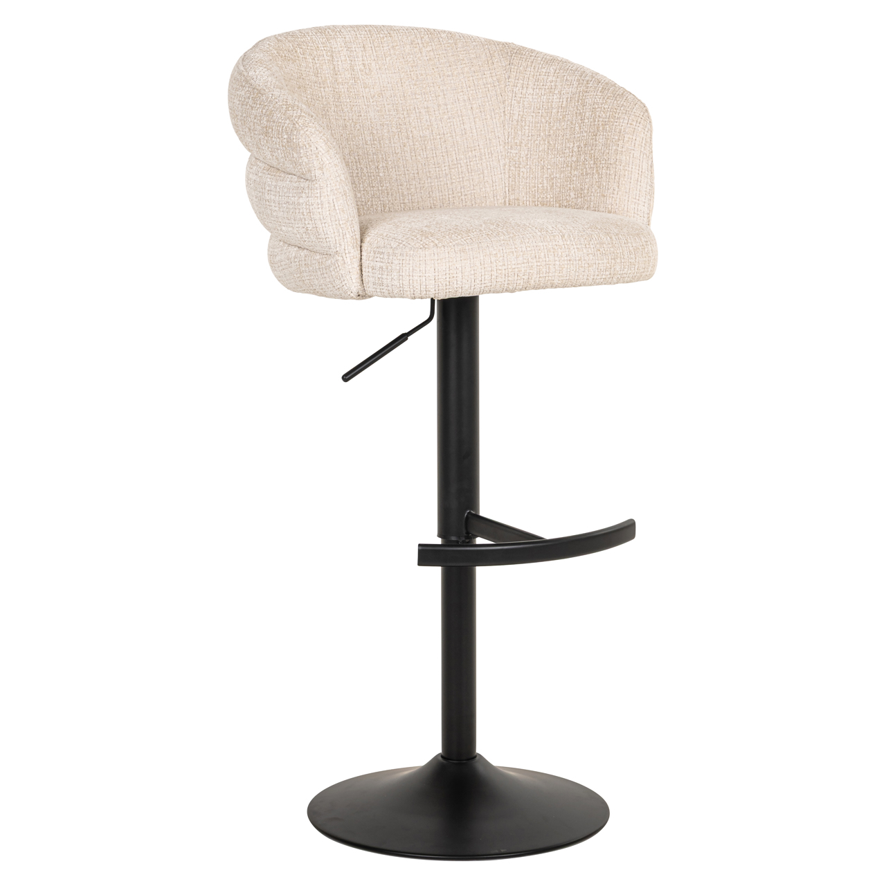 Richmond Interiors Barstoel Nikki niagara beige swivel fire retardant