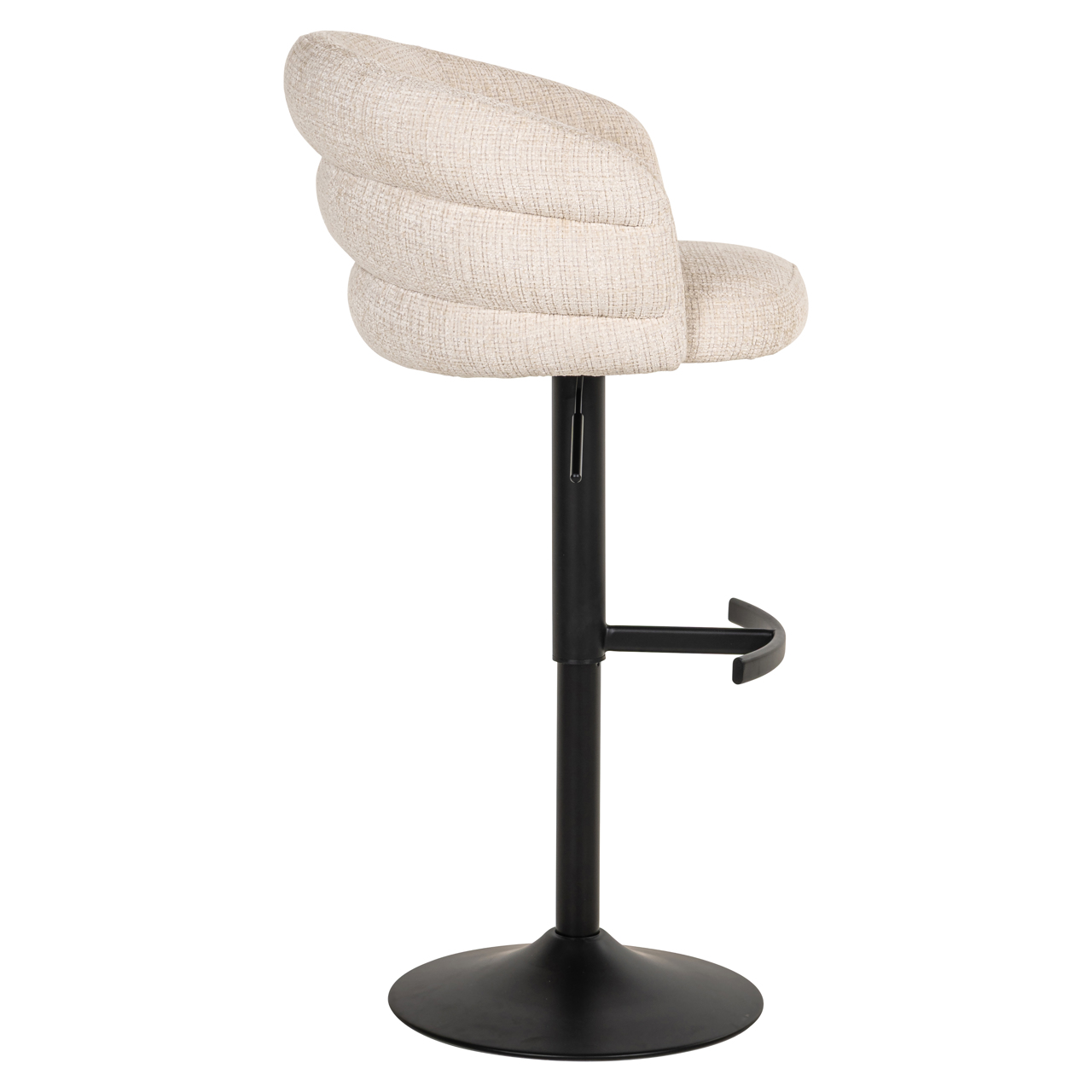 Richmond Interiors Barstoel Nikki niagara beige swivel fire retardant