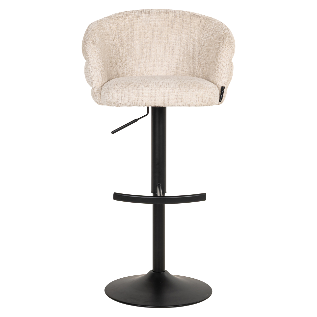 Richmond Interiors Barstoel Nikki niagara beige swivel fire retardant