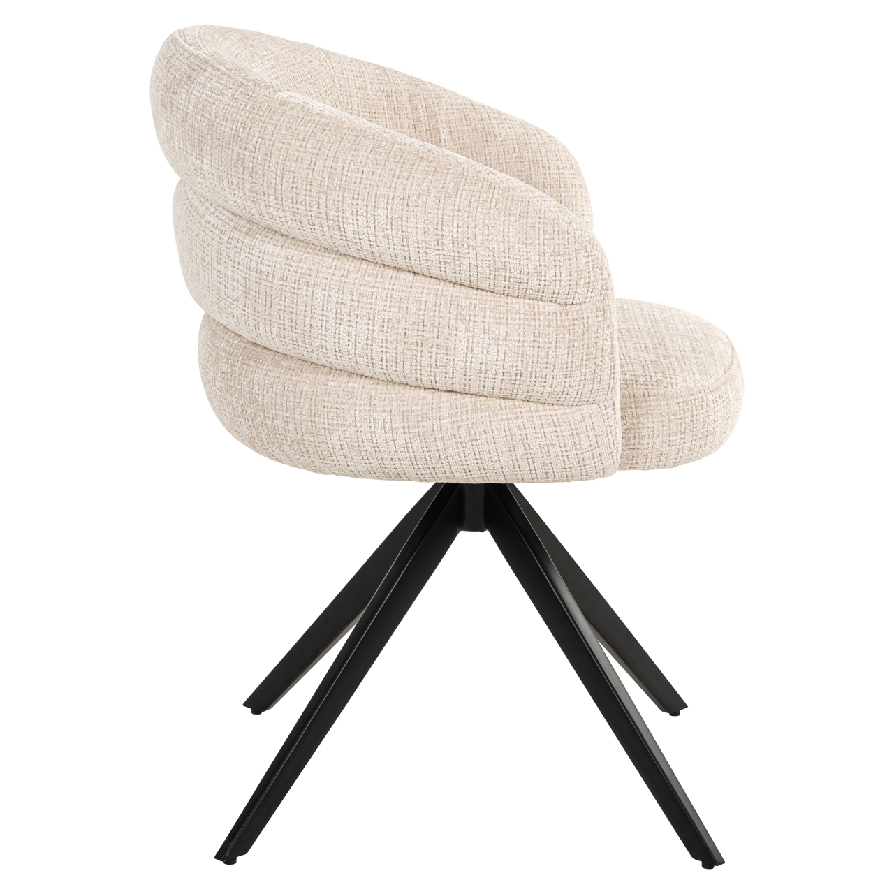 Richmond Interiors Eetkamerstoel Serenity niagara beige swivel fire retardant
