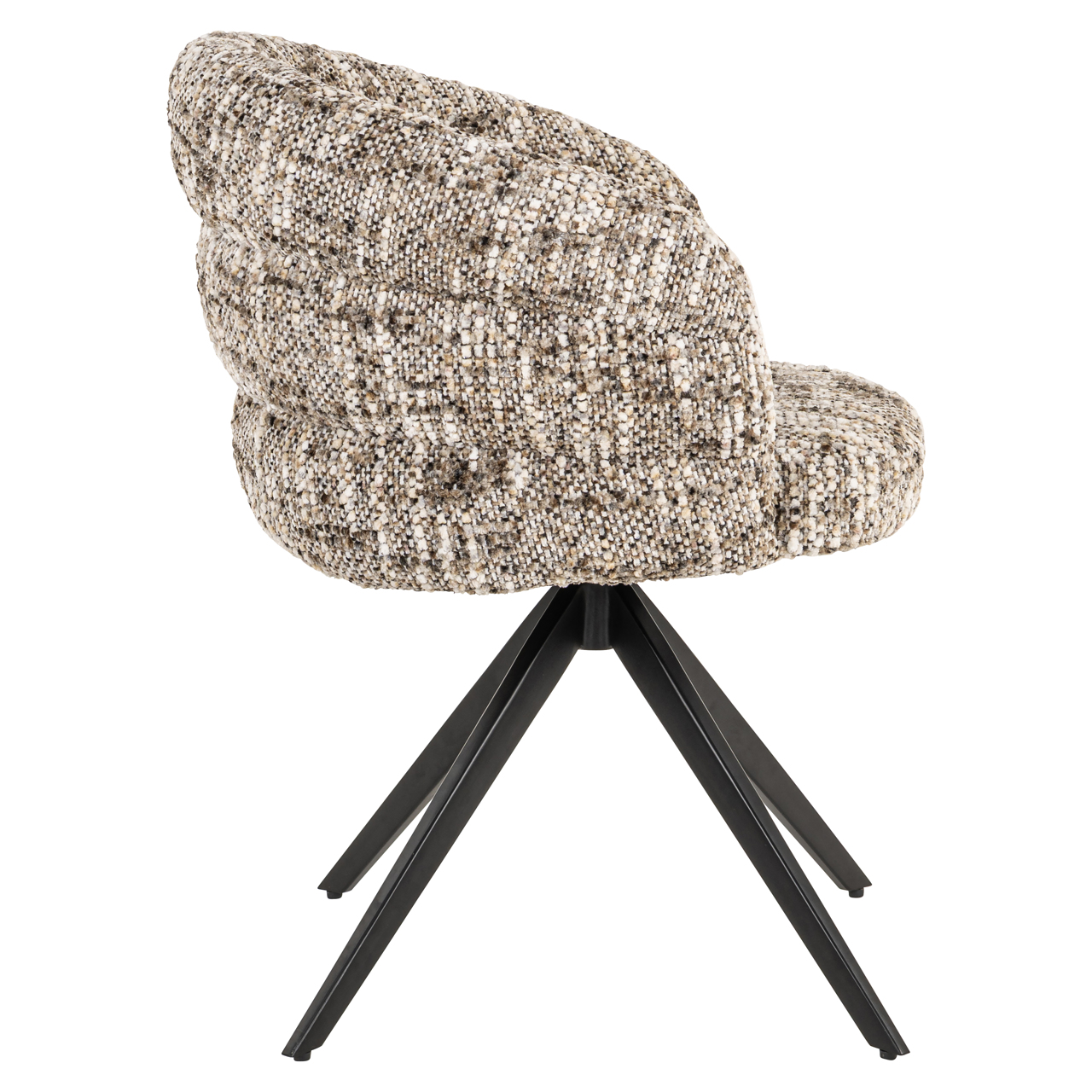 Richmond Interiors Eetkamerstoel Serenity brown omara swivel fire retardant