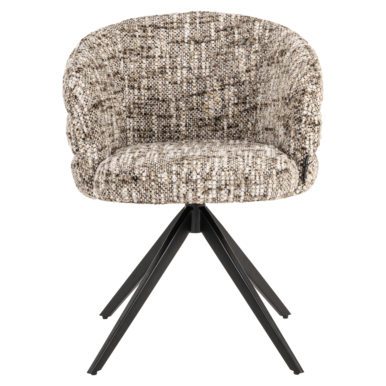 Richmond Interiors Eetkamerstoel Serenity brown omara swivel fire retardant
