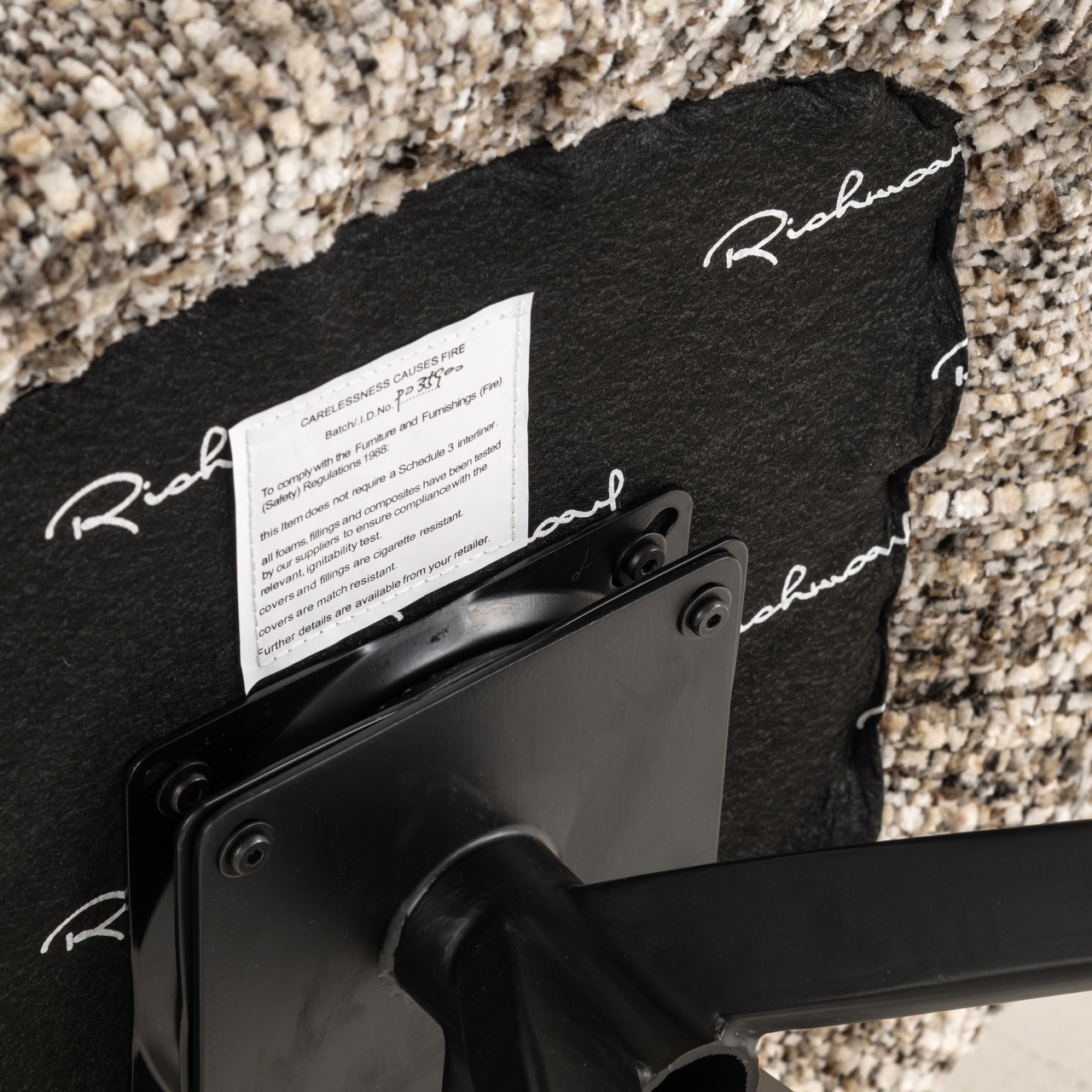 Richmond Interiors Eetkamerstoel Serenity brown omara swivel fire retardant