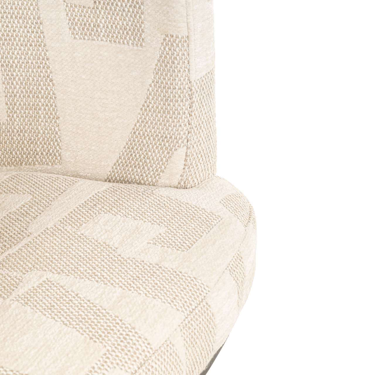 Richmond Interiors Barstoel Cheyenne beige graffic swivel