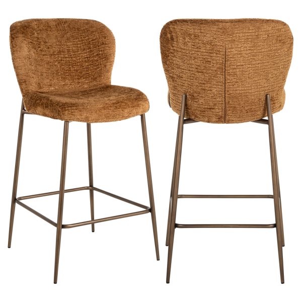 Richmond Interiors Counterstoel Odarby cognac fusion