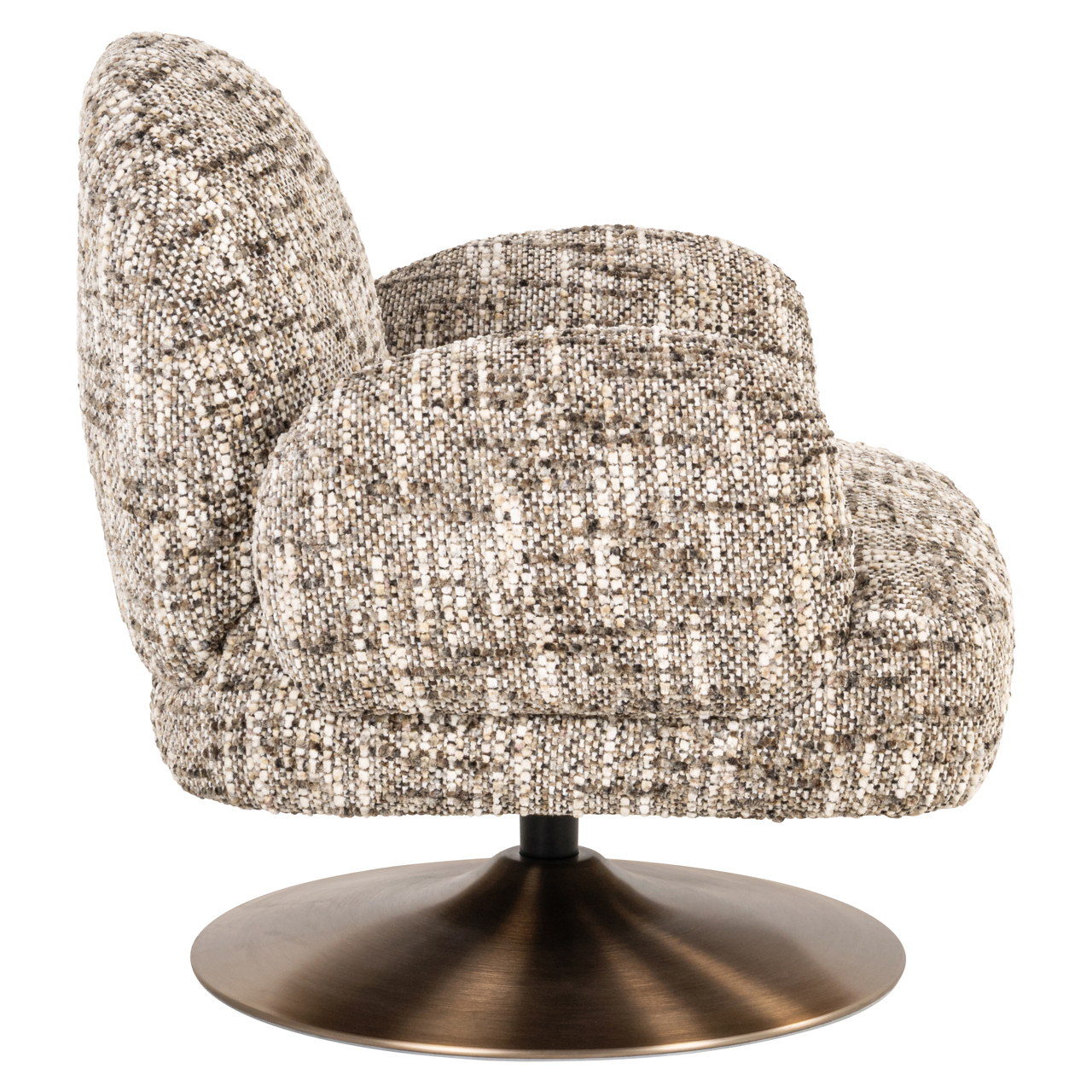 Richmond Interiors Lounge stoel Kagney brown omara swivel