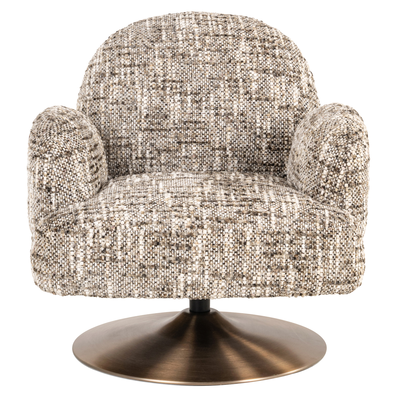 Richmond Interiors Lounge stoel Kagney brown omara swivel