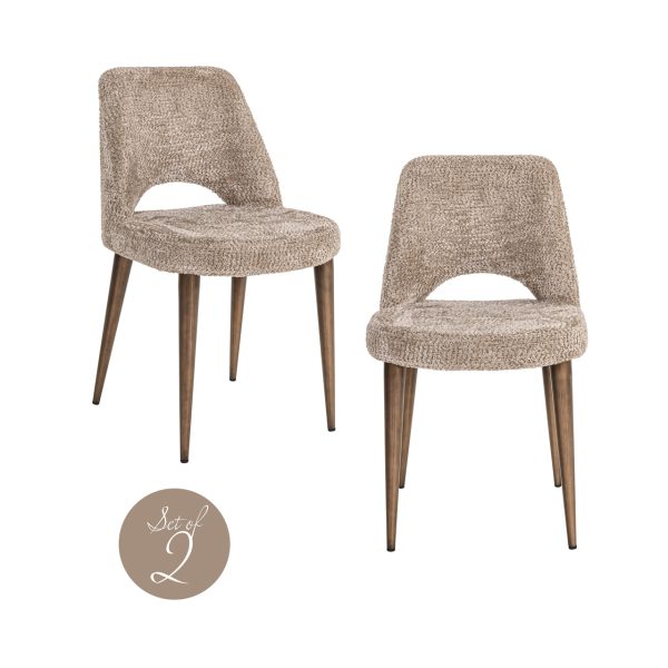 Richmond Interiors Eetkamerstoel Delphine lovely nature fire retardant (Set of 2)