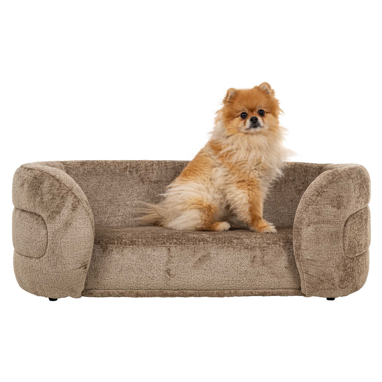 Richmond Interiors Hondenbed Bingo taupe chenille