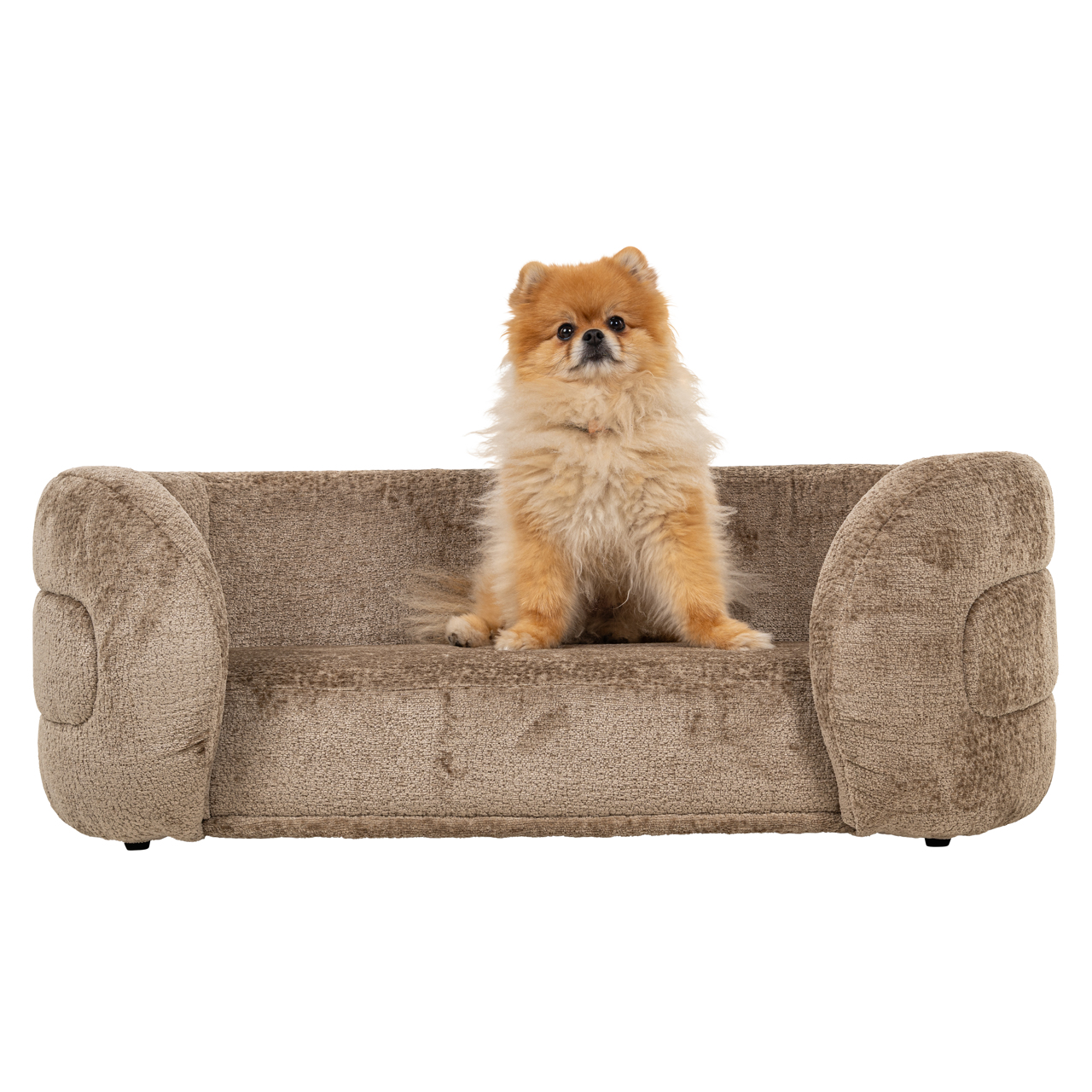 Richmond Interiors Hondenbed Bingo taupe chenille