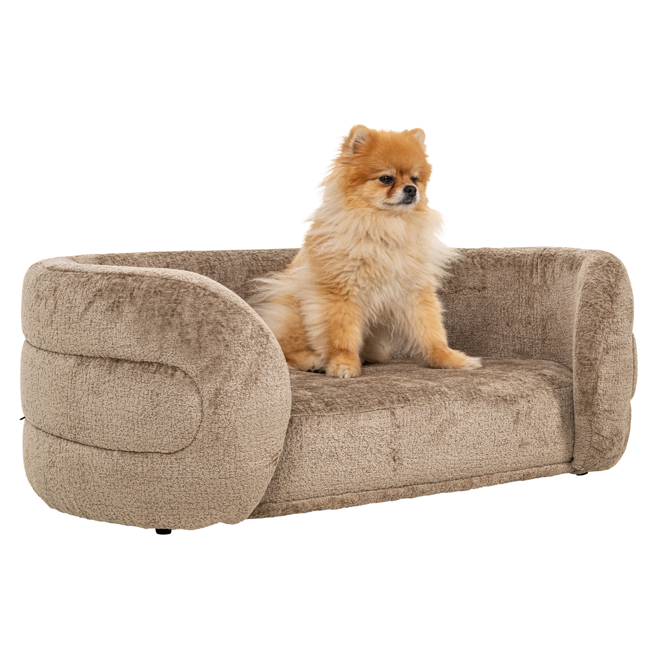 Richmond Interiors Hondenbed Bingo taupe chenille