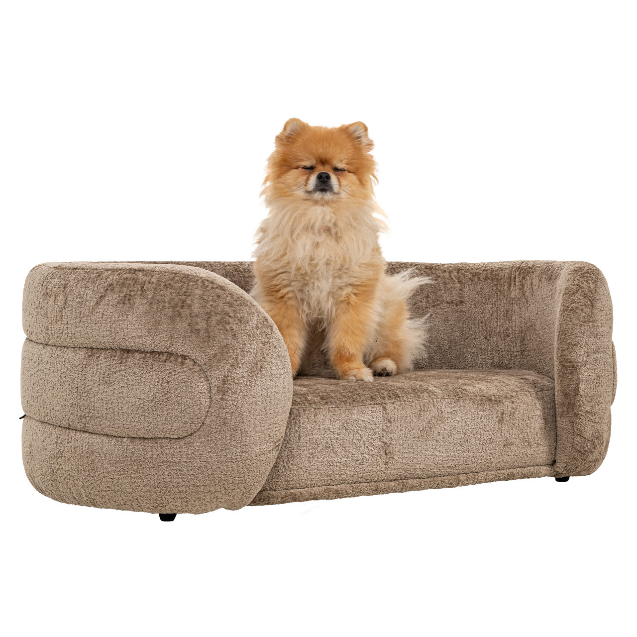 Richmond Interiors Hondenbed Bingo taupe chenille
