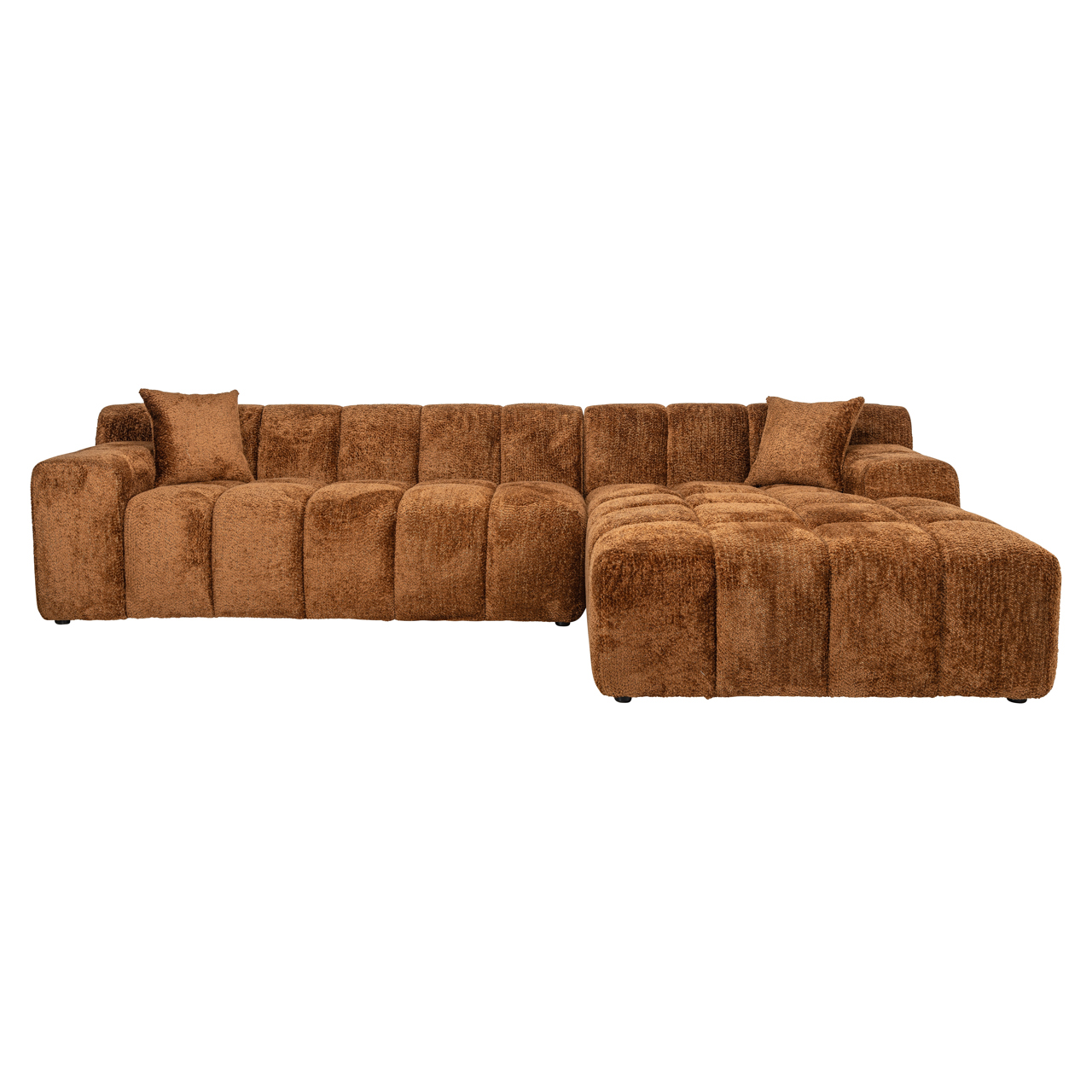 Richmond Interiors Bank Cube lovely cinnamon 3-seater + lounge right