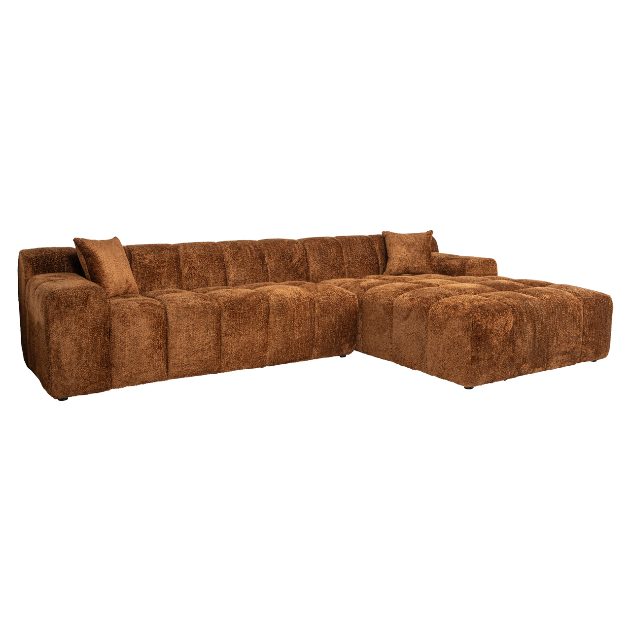 Richmond Interiors Bank Cube lovely cinnamon 3-seater + lounge right