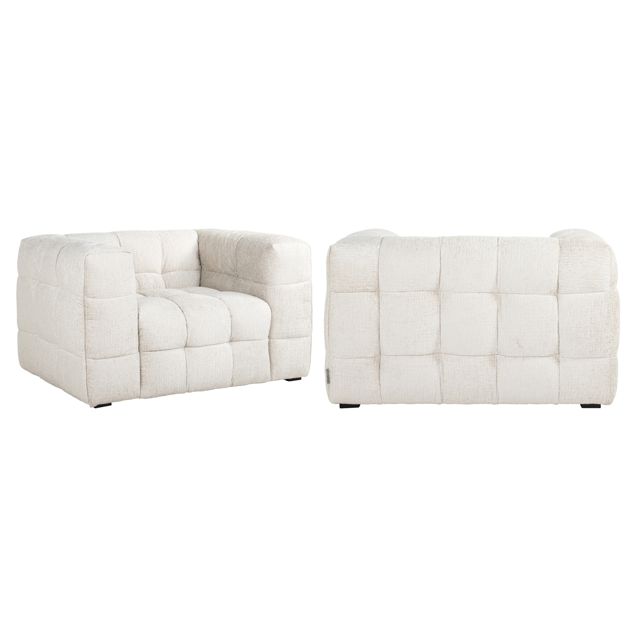 Richmond Interiors Lounge stoel Merrol cream fusion fire retardant