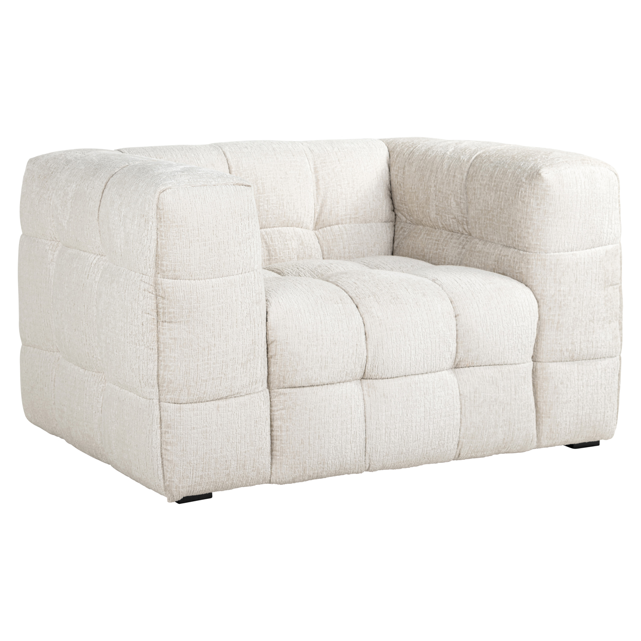 Richmond Interiors Lounge stoel Merrol cream fusion fire retardant