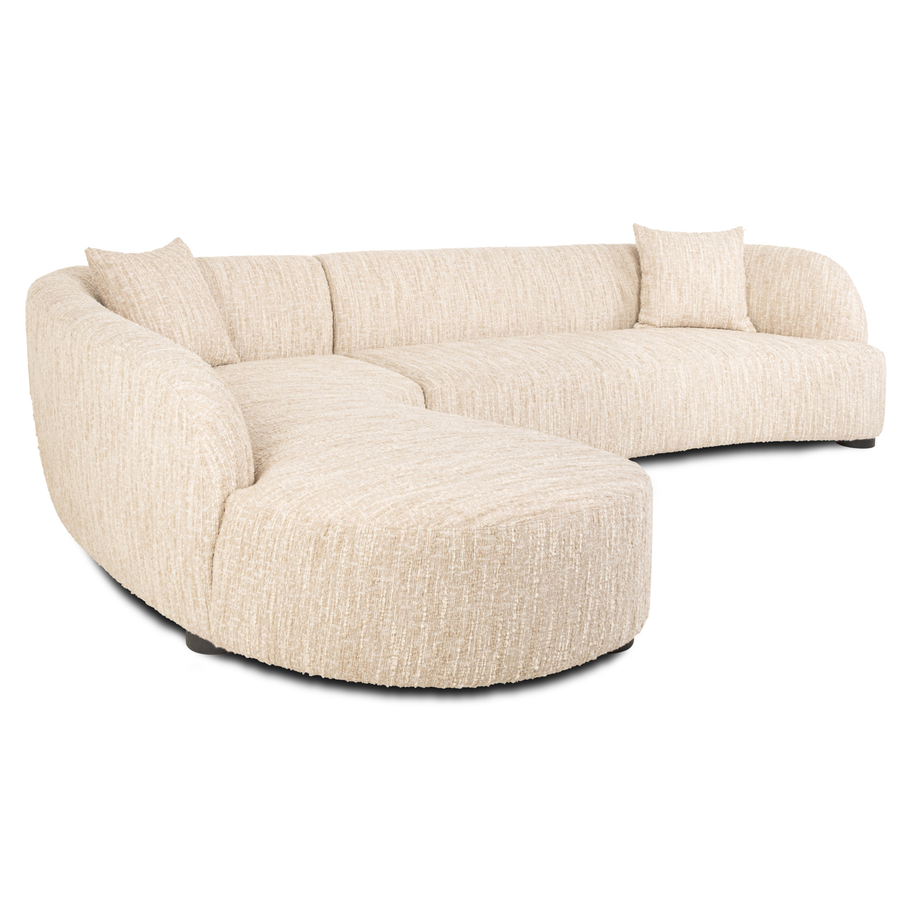Richmond Interiors Bank Pandora beige angora lounge left