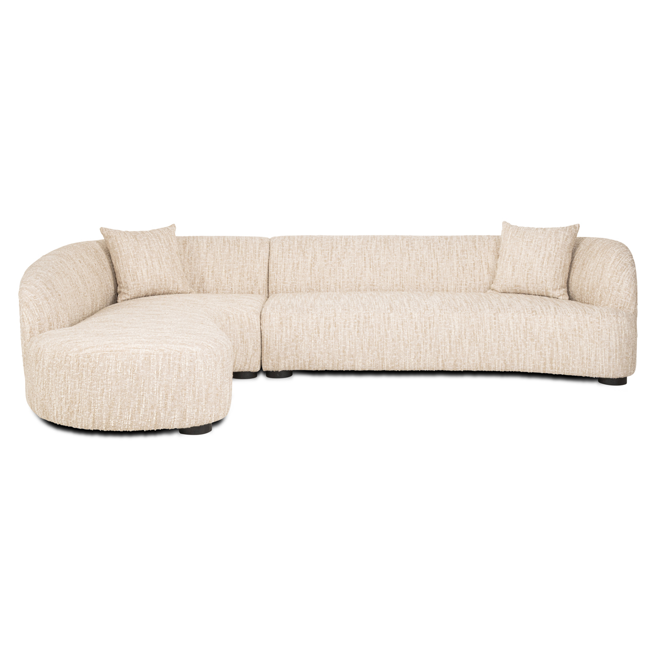 Richmond Interiors Bank Pandora beige angora lounge left