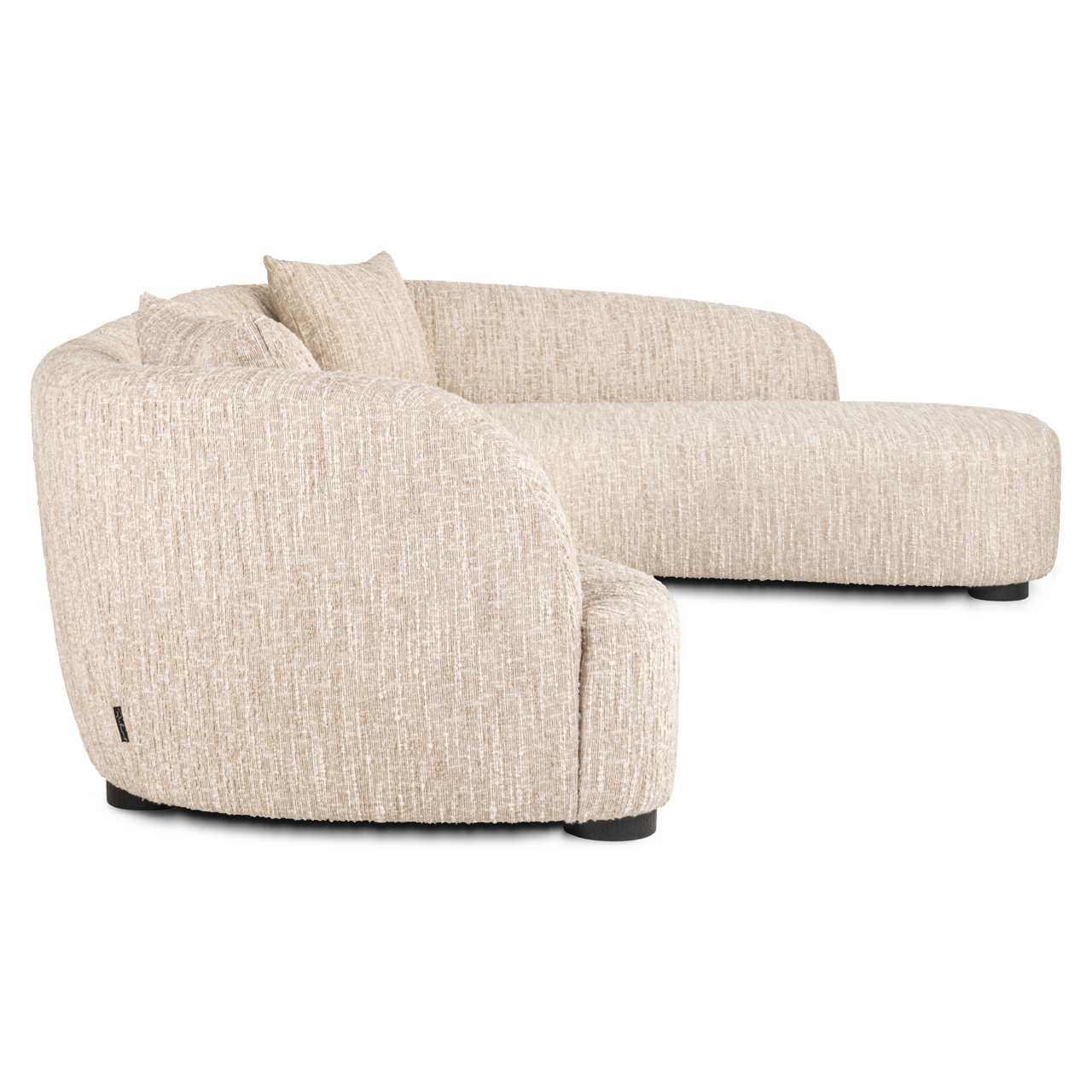 Richmond Interiors Bank Pandora beige angora lounge right