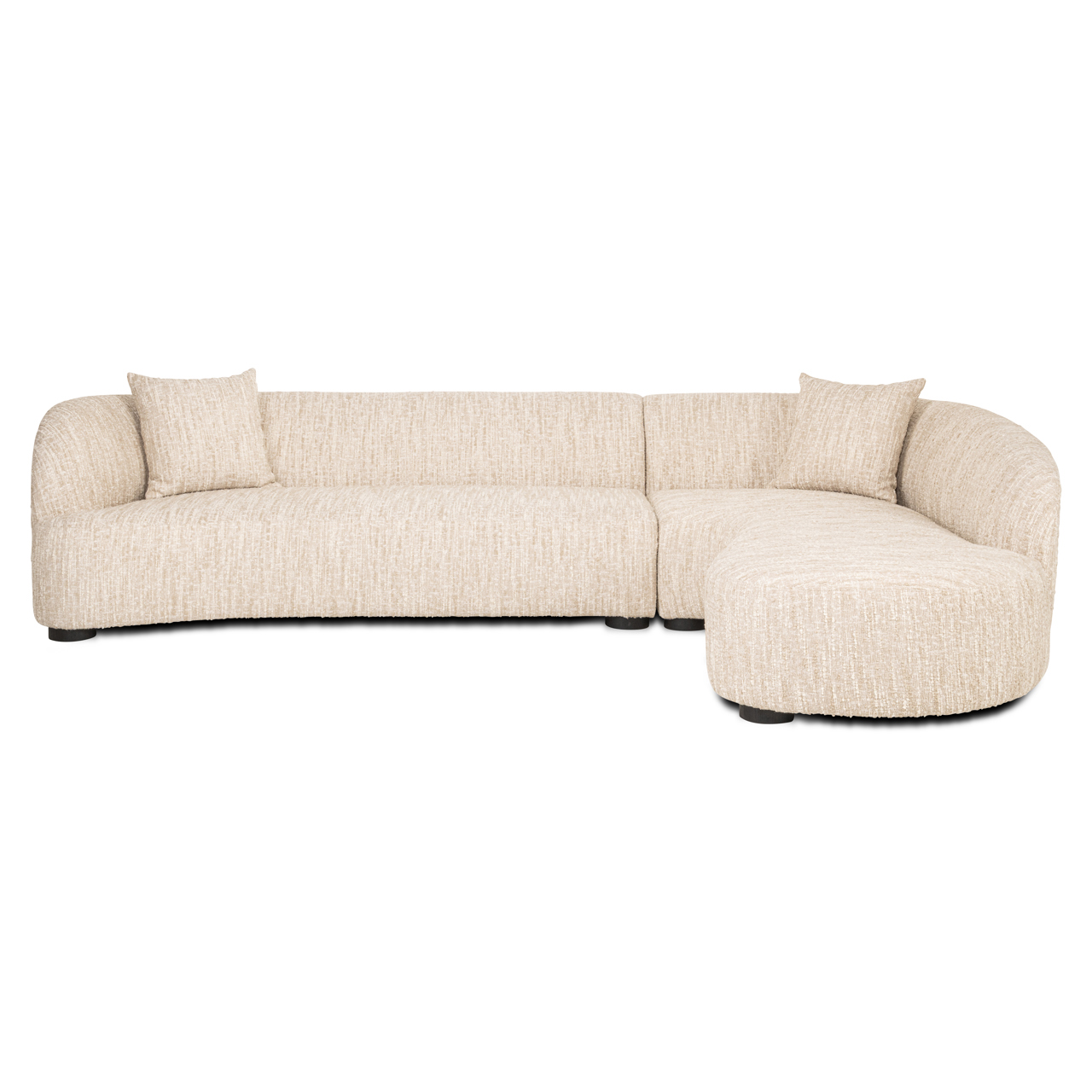 Richmond Interiors Bank Pandora beige angora lounge right