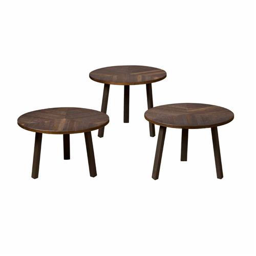Tower Living Lazio Bijzettafel set rond 55 cm