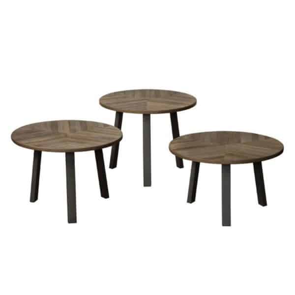 Tower Living Lazio Bijzettafel set rond 55 cm