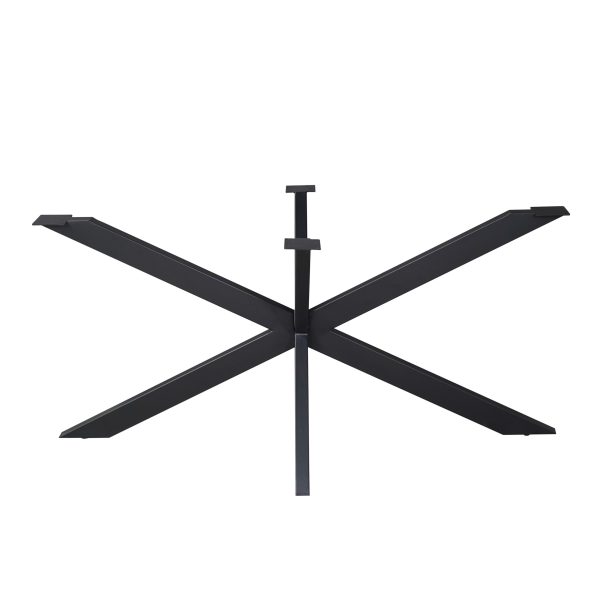 Starfurn Matrixpoot Zwart Ovaal/Rechthoek 160 cm Koker 4x8 cm