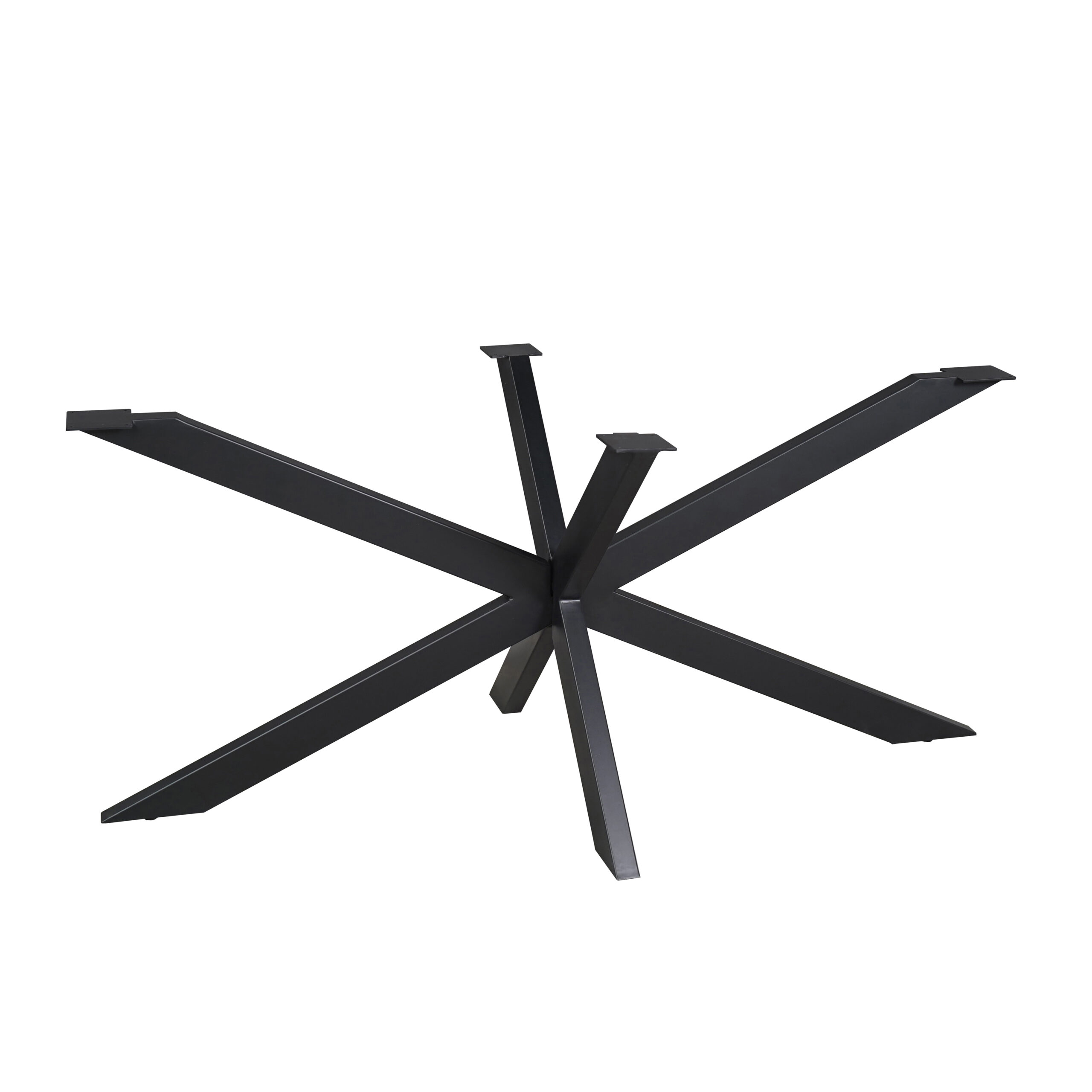 Starfurn Matrixpoot Zwart Ovaal/Rechthoek 190 cm Koker 4x8 cm