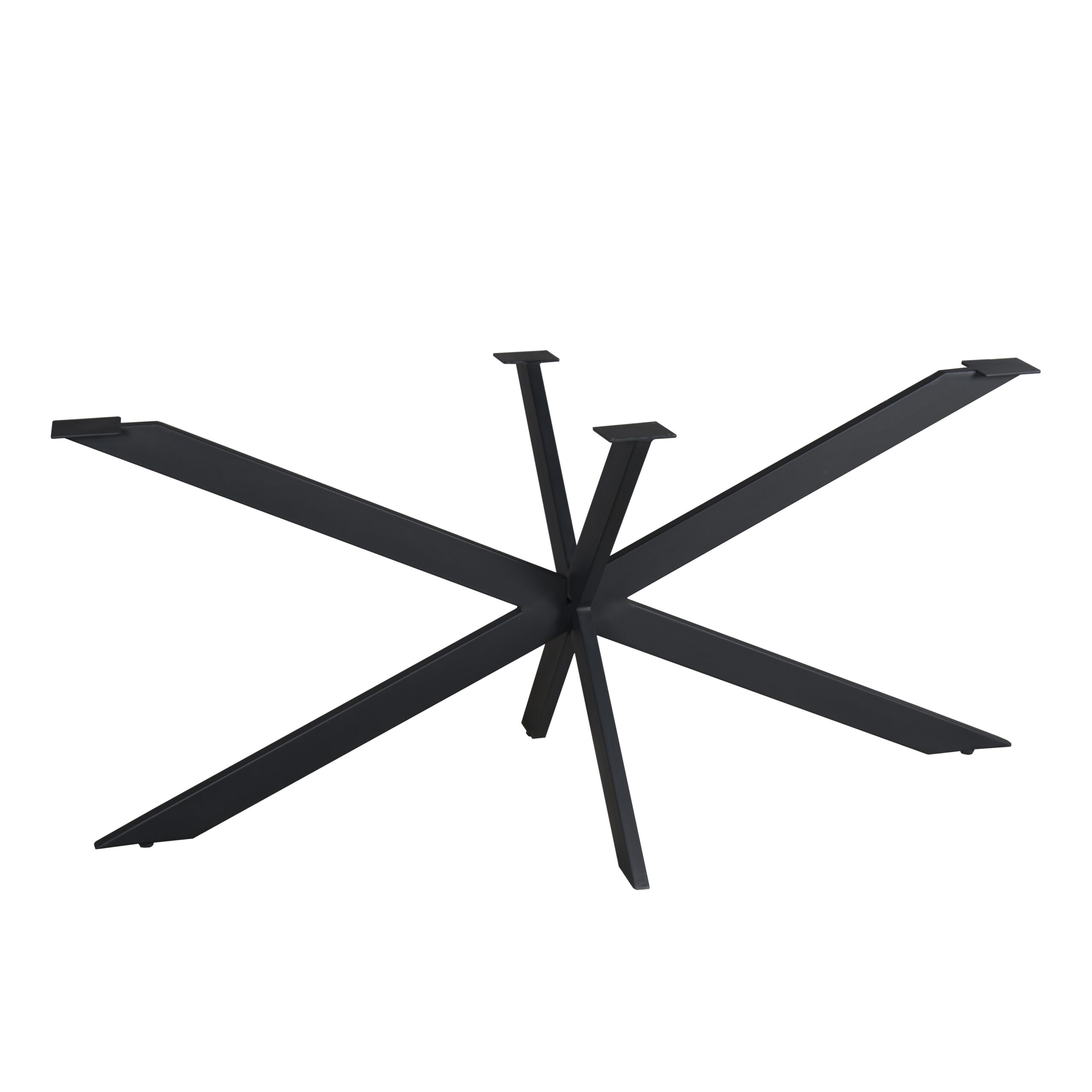 Starfurn Matrixpoot Zwart Ovaal/Rechthoek 160 cm Koker 2,5x7,5 cm