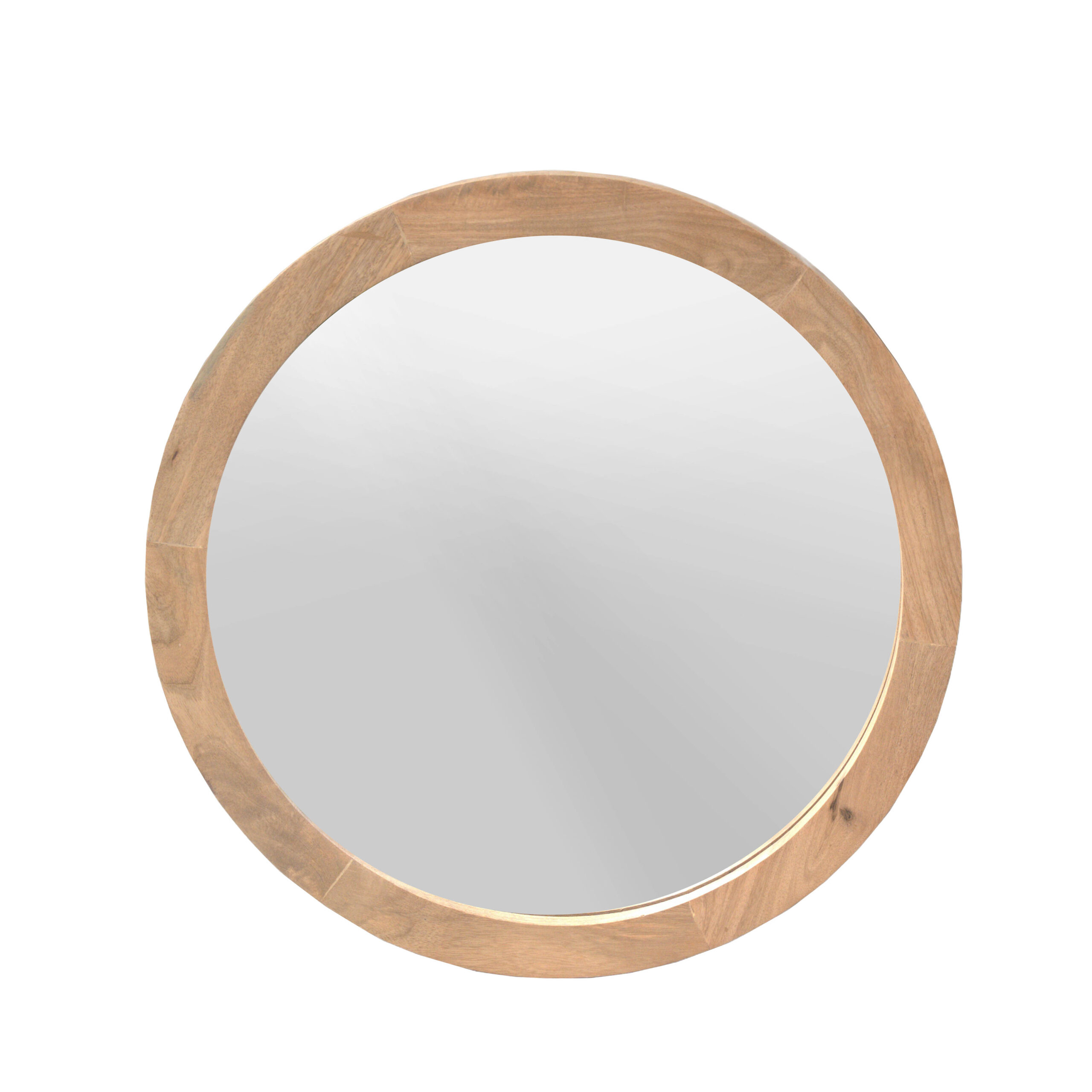 Starfurn Ronde spiegel Dide Naturel Mangohout 80 cm