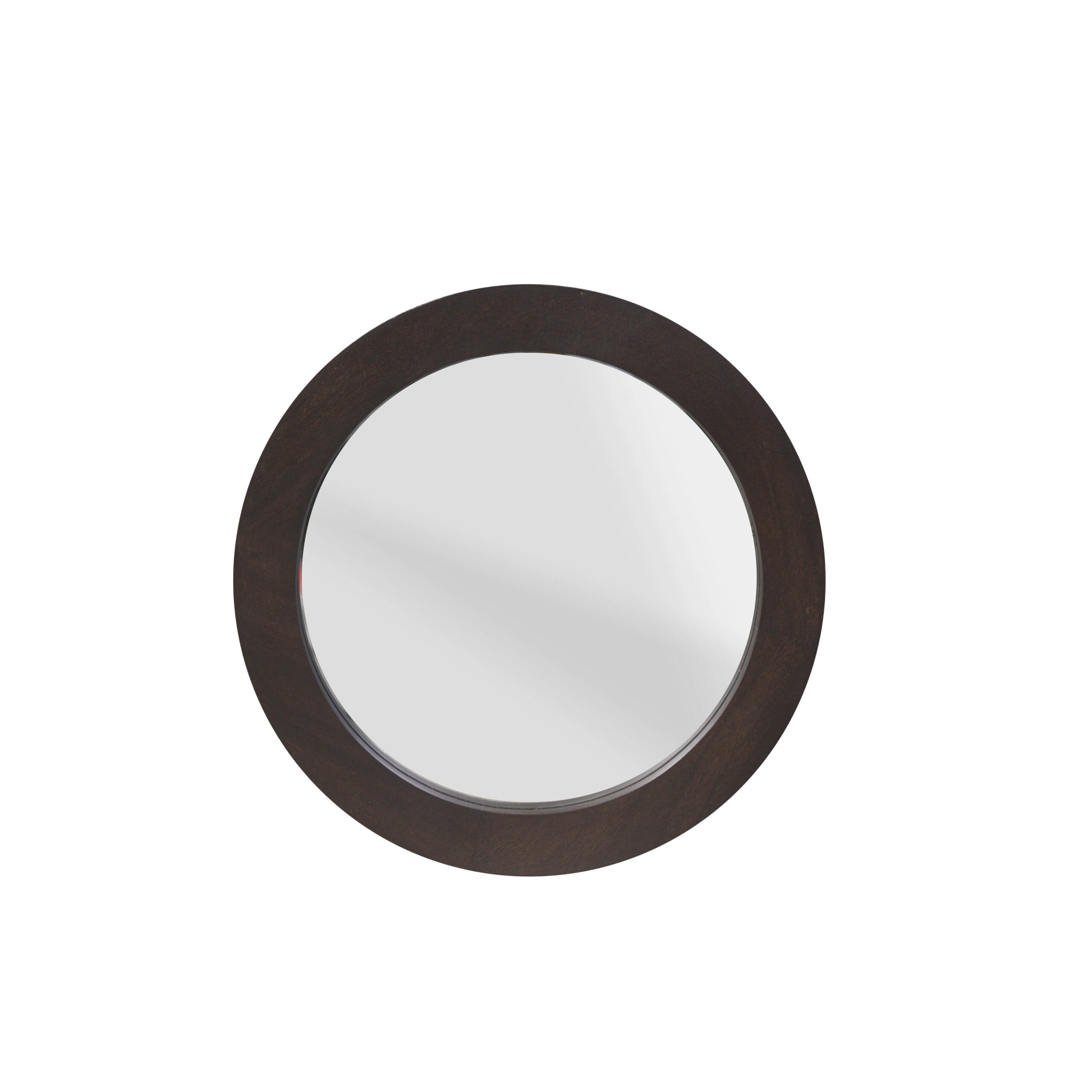 Starfurn Ronde spiegel Dide Bruin Mangohout 40 cm