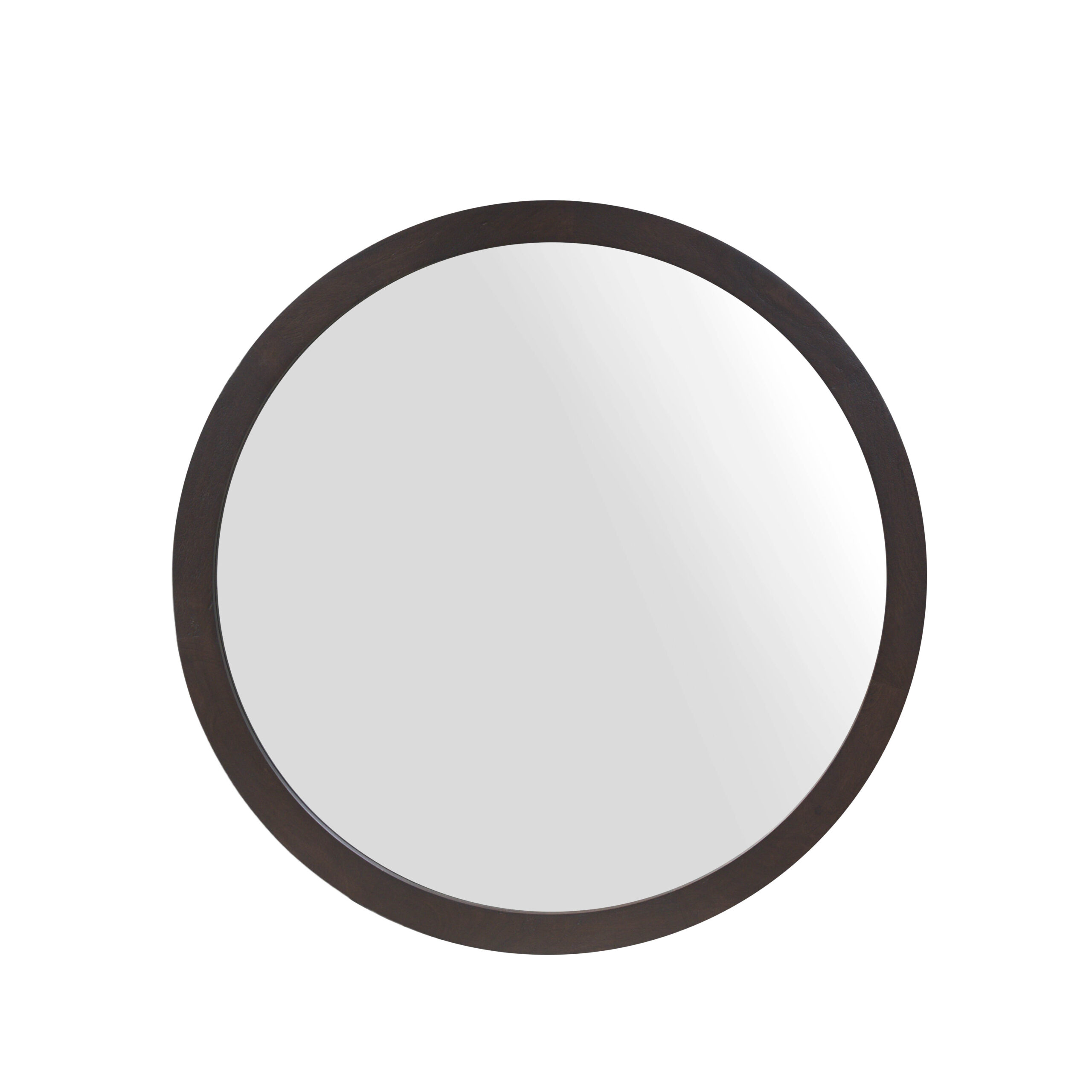 Starfurn Ronde spiegel Dide Bruin Mangohout 80 cm