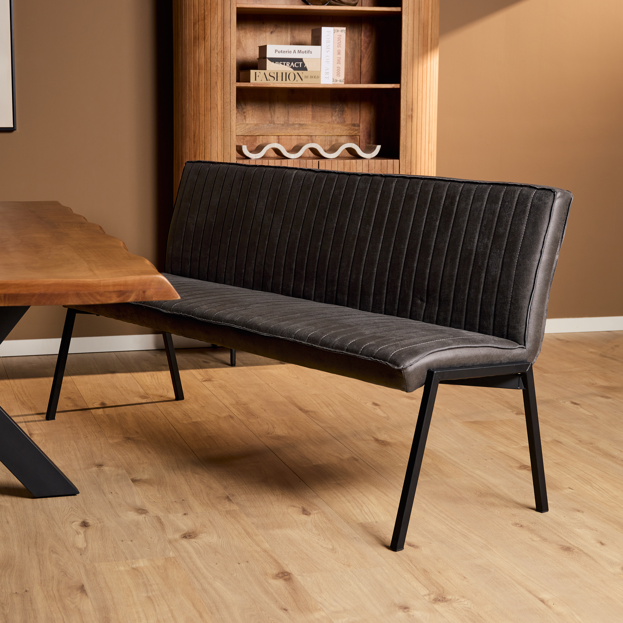 Starfurn Eetkamerbank Tivoli Antraciet 185 cm