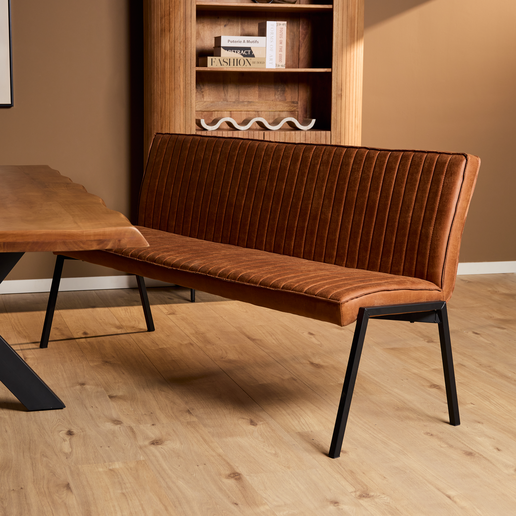 Starfurn Eetkamerbank Tivoli Cognac 185 cm