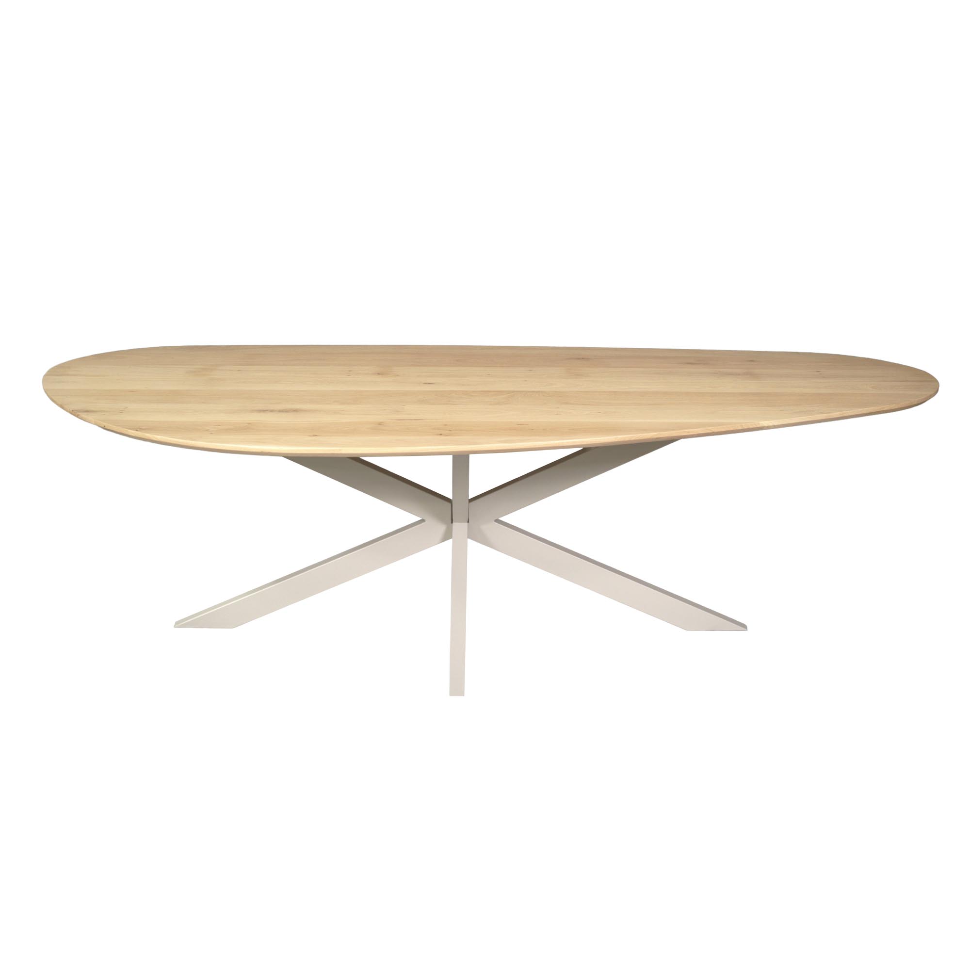 Starfurn Organische eettafel Cloud Naturel Poot Zand Eikenhout 210 cm