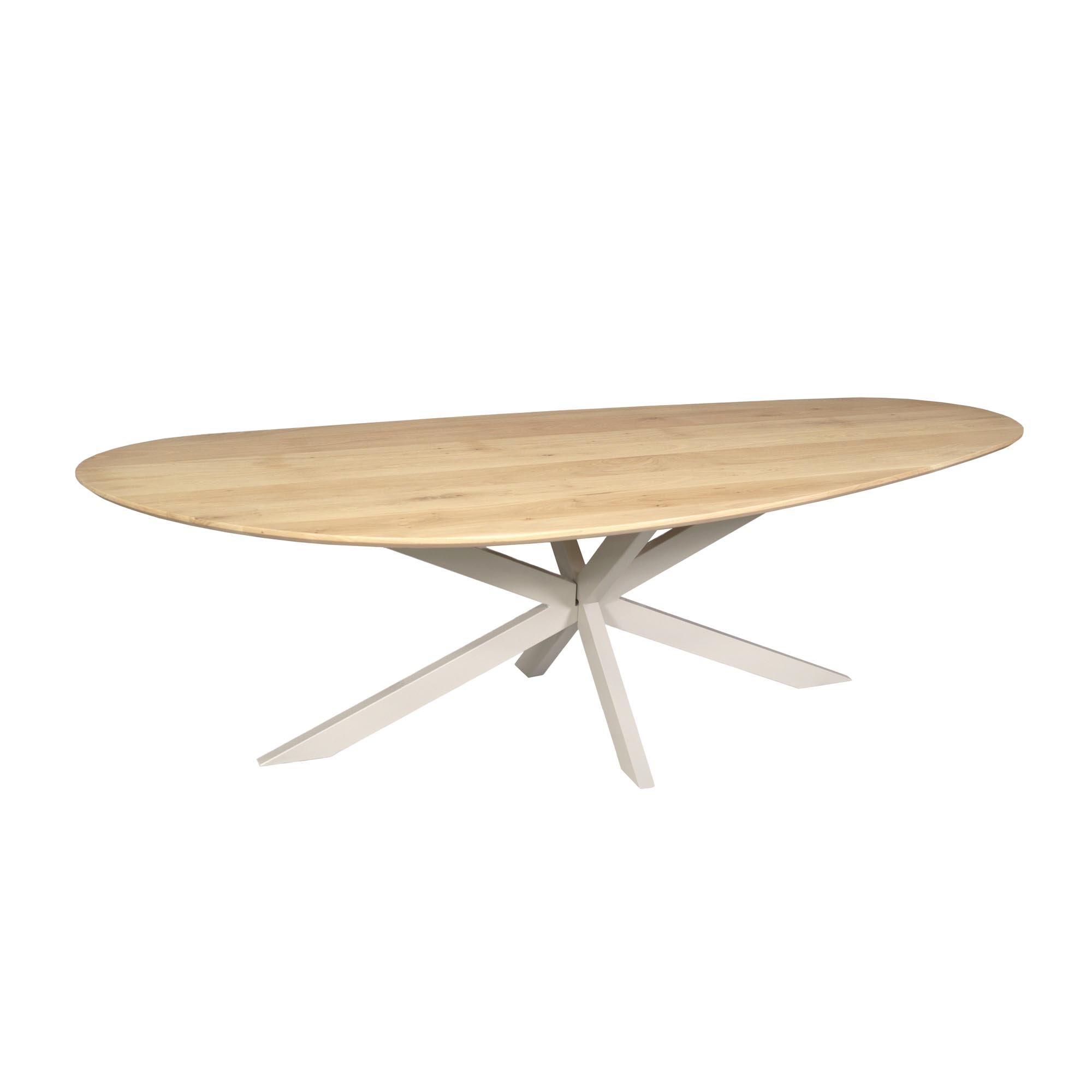 Starfurn Organische eettafel Cloud Naturel Poot Zand Eikenhout 240 cm
