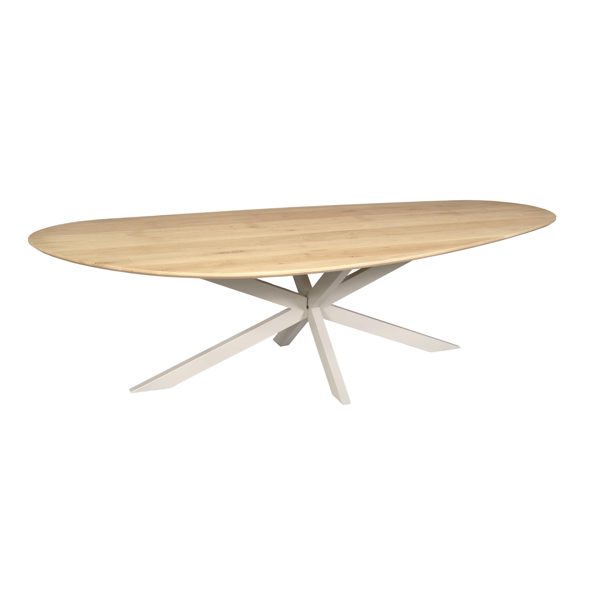 Starfurn Organische eettafel Cloud Naturel Poot Zand Eikenhout 280 cm