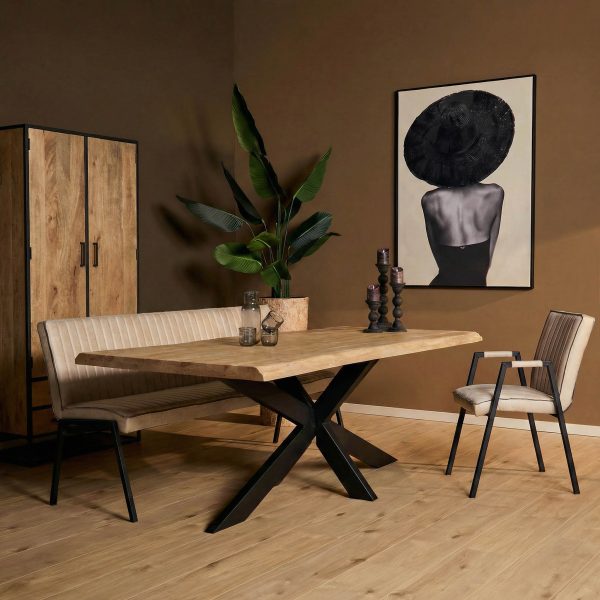 Starfurn Boomstamtafel Dakota Naturel Mangohout 140 cm