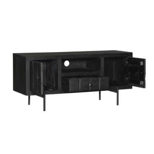 Starfurn Tv meubel Brandy Zwart Mangohout 120 cm