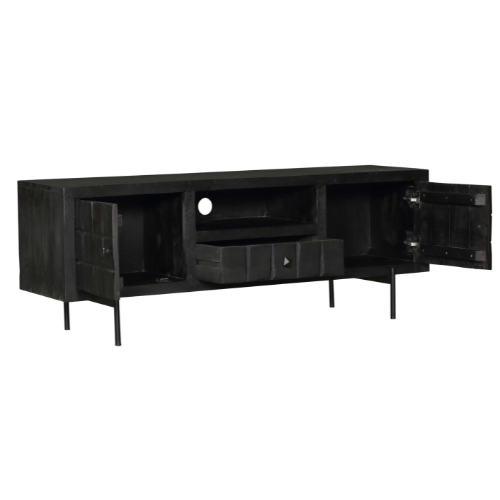 Starfurn Tv meubel Brandy Zwart Mangohout 150 cm
